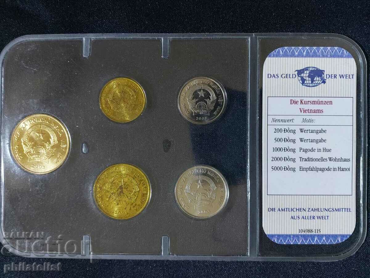 Δημοπρασία Βιετνάμ 2003 - πλήρες σετ 5 νομισμάτων