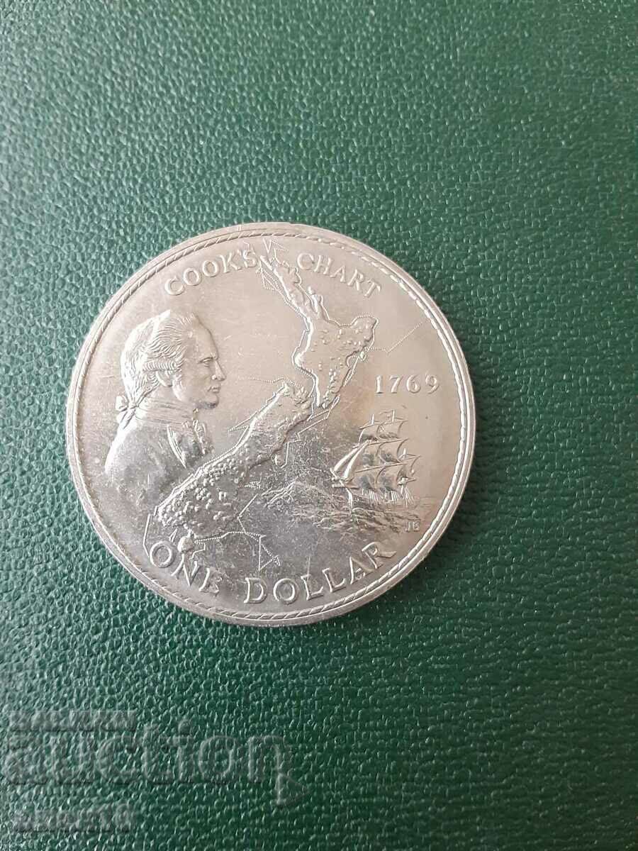 Нова Зеландия  1  долар    1969