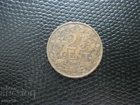 Нидерландия  2 1/2  цент  1916