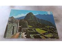 Carte poștală Machu Picchu, Peru Panorama Central 1977