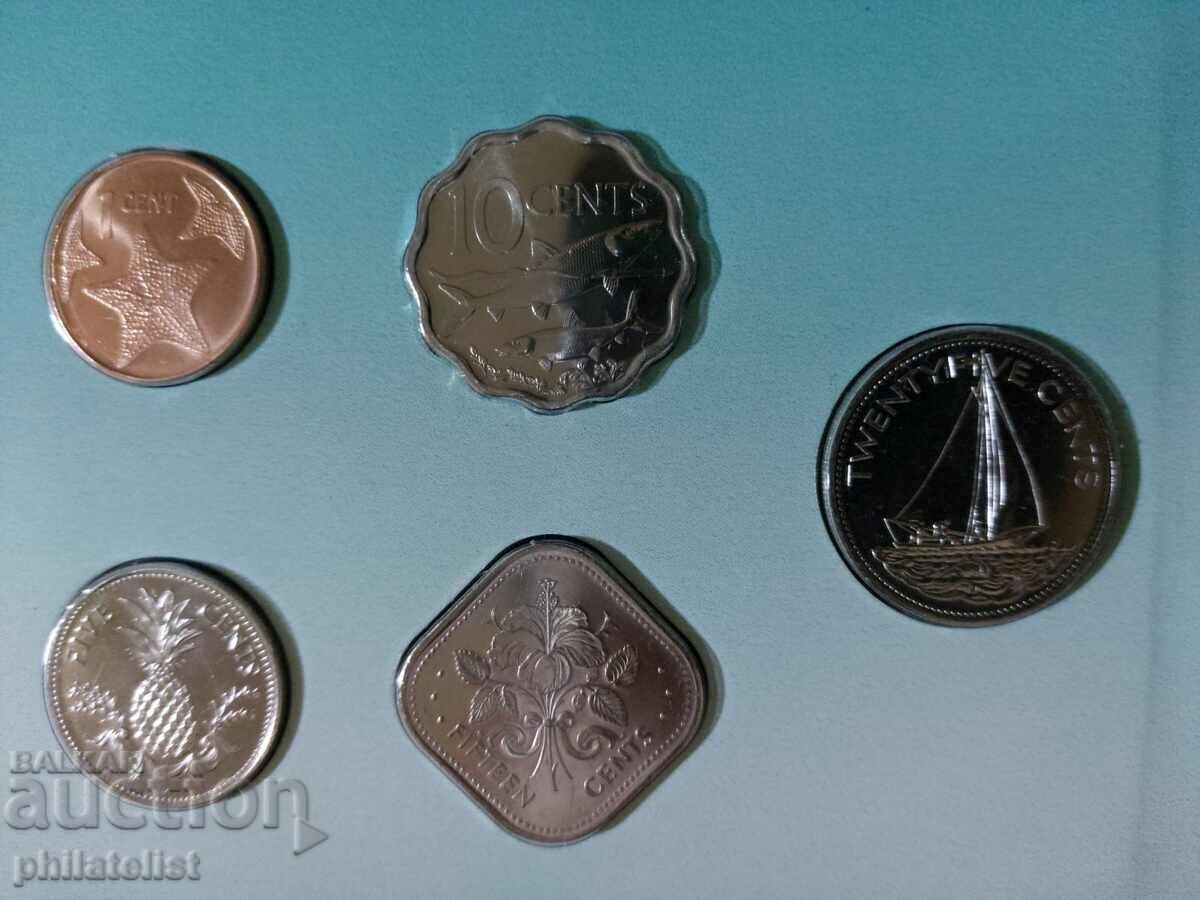 Bahamas 2005-2007 - Complete set of 5 coins with price 22.00 BGN | € 11.25 Bahamas 2005-2007 - Complete set of 5 coins with price 22.00 BGN | € 11.25