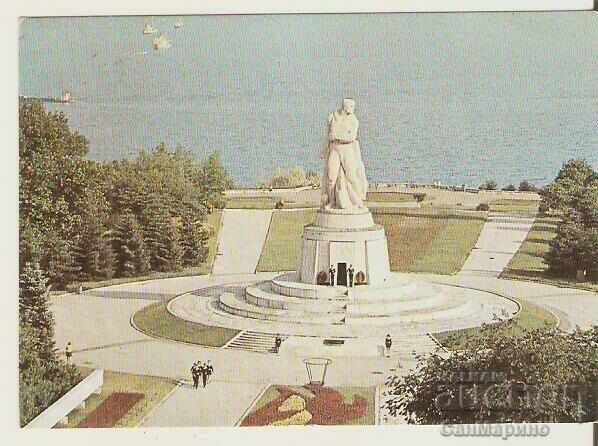 Картичка  България  Варна Паметникът на загиналите 2*