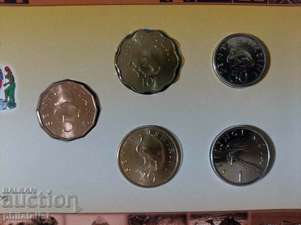 Tanzania 1977-1992 - Complete set, 5 coins with price 22.00 BGN | € 11.25