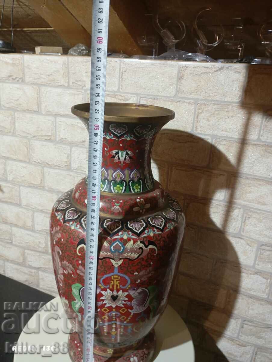 Antique Cloisonne Vase - 5 Antique Cloisonne Vase - 5