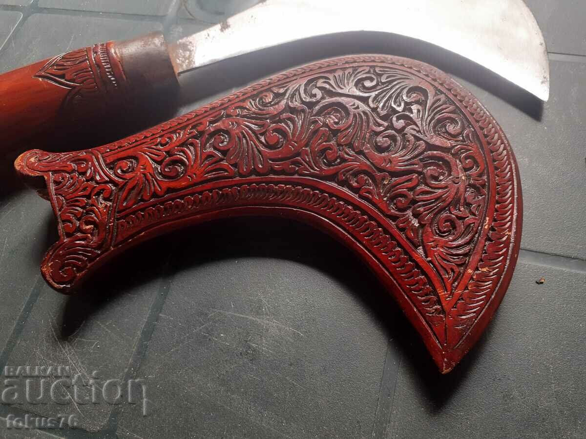 Auction Unique knife koser dagger kanya carving ebony Auction Unique knife koser dagger kanya carving ebony