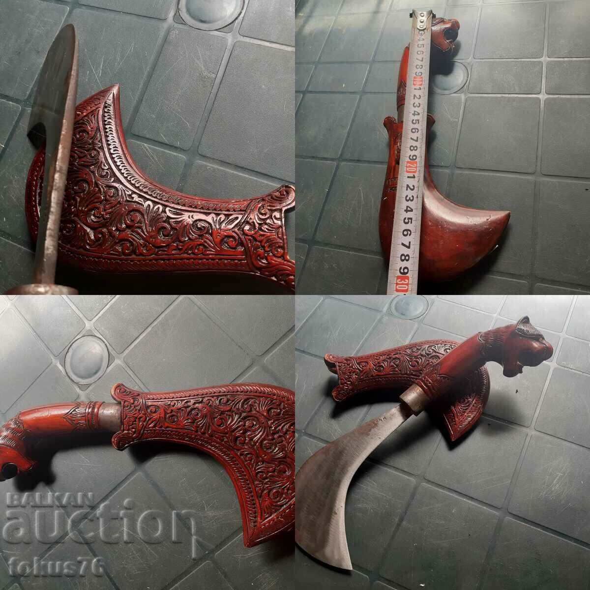 Unique knife koser dagger kanya carving ebony - 7 Unique knife koser dagger kanya carving ebony - 7