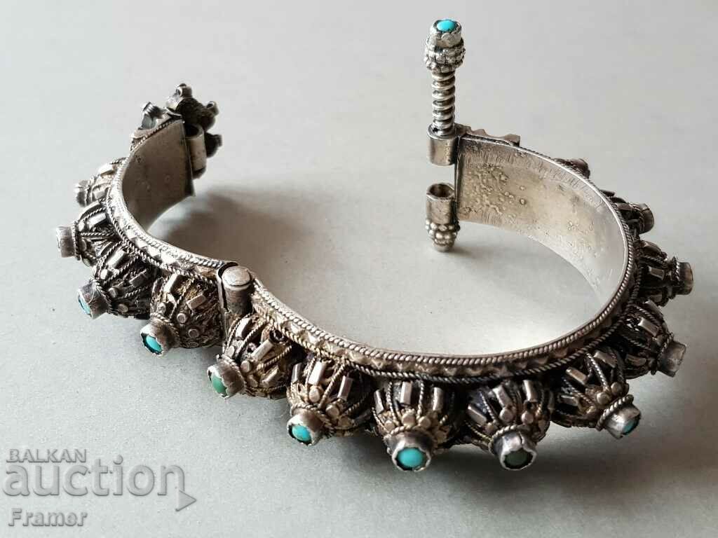 Bratara otomana din filigran de argint secolul al XIX-lea - 5 Bratara otomana din filigran de argint secolul al XIX-lea - 5