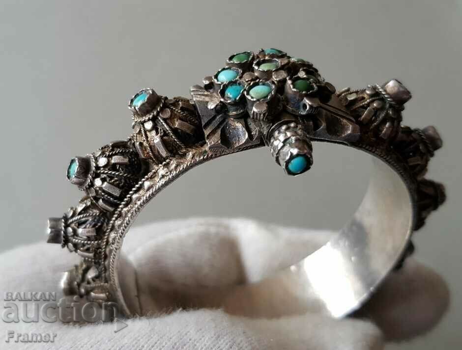 Ottoman silver filigree bracelet 19th century
