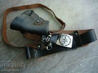 Militia/police belt with holster