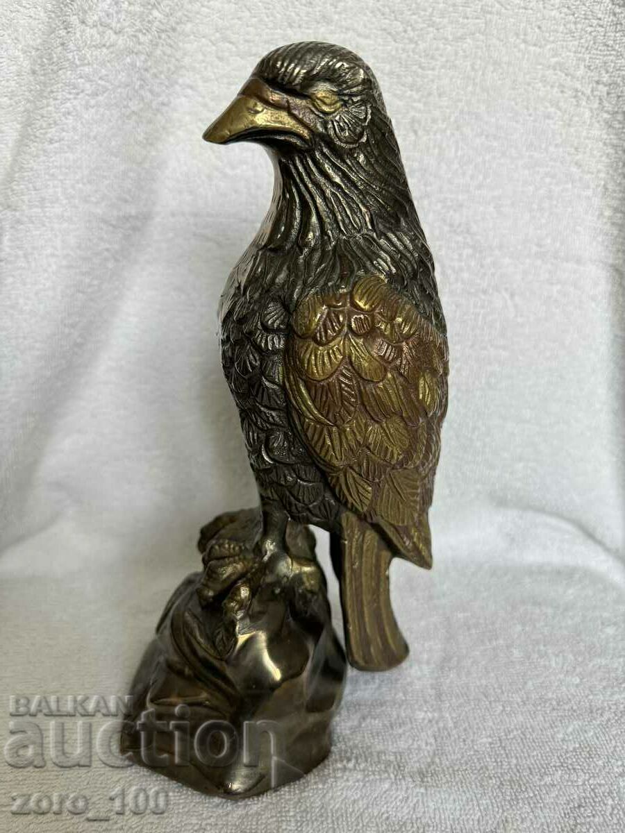 Brass figure, bird 25 cm. - 6
