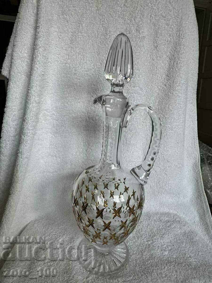 Crystal decanter, (ever) handmade with price 80.00 BGN | € 40.90