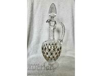 Decantor de cristal, (vreodata) lucrat manual