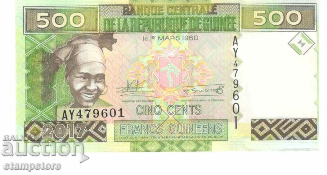 Republica Guineea - 500 de franci 2017