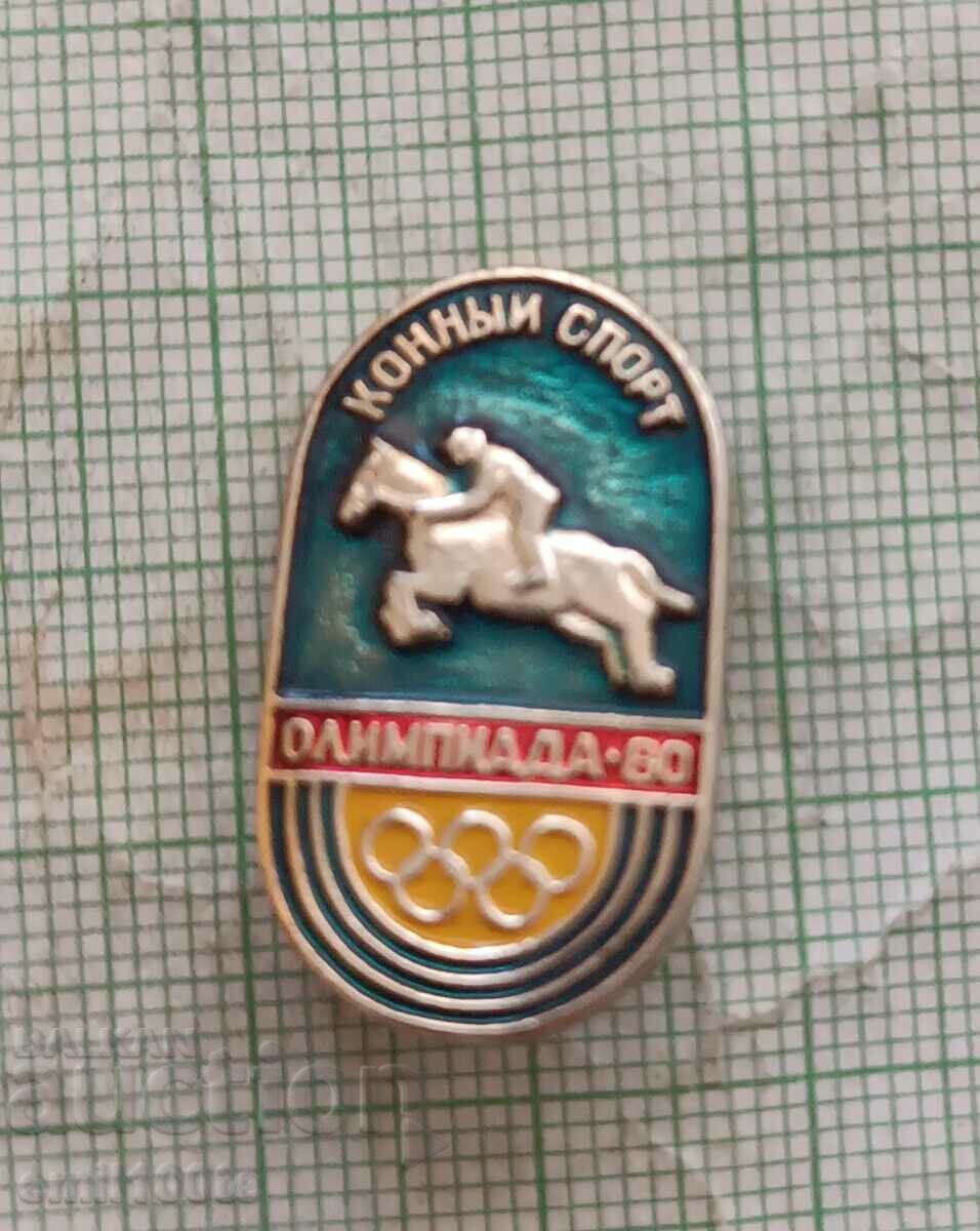 Badge - Moscow Olympics 80 Equestrian Sports