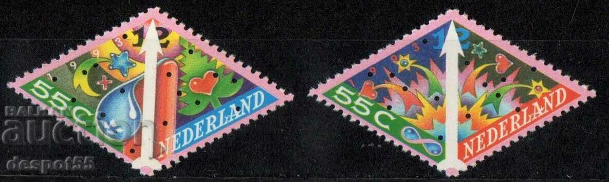 1993. Olanda. timbre decembrie.