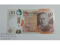 10 lire sterline 2023 Marea Britanie Regele Carol al III-lea NOUA SERIE