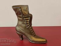 Vintage solid brass boot