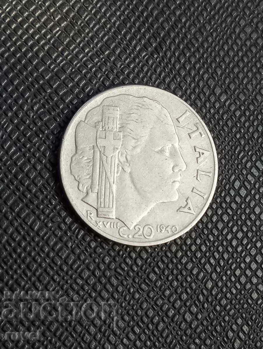 Italia 20 Centesimi 1940