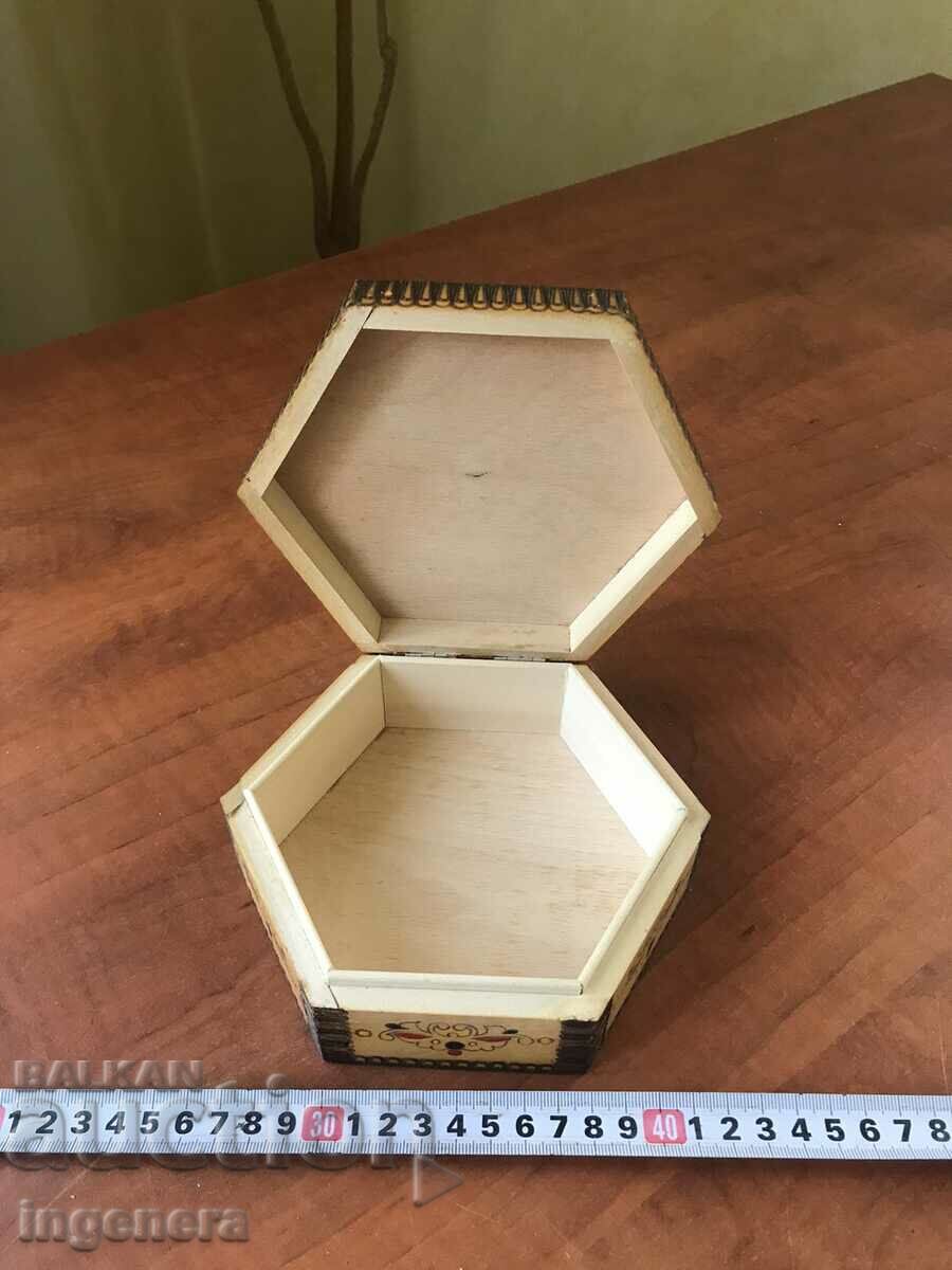 Auction BOX WOOD PYROGRAPH DRAWING ANTIQUE FROM SOCA MOSTRA Auction BOX WOOD PYROGRAPH DRAWING ANTIQUE FROM SOCA MOSTRA