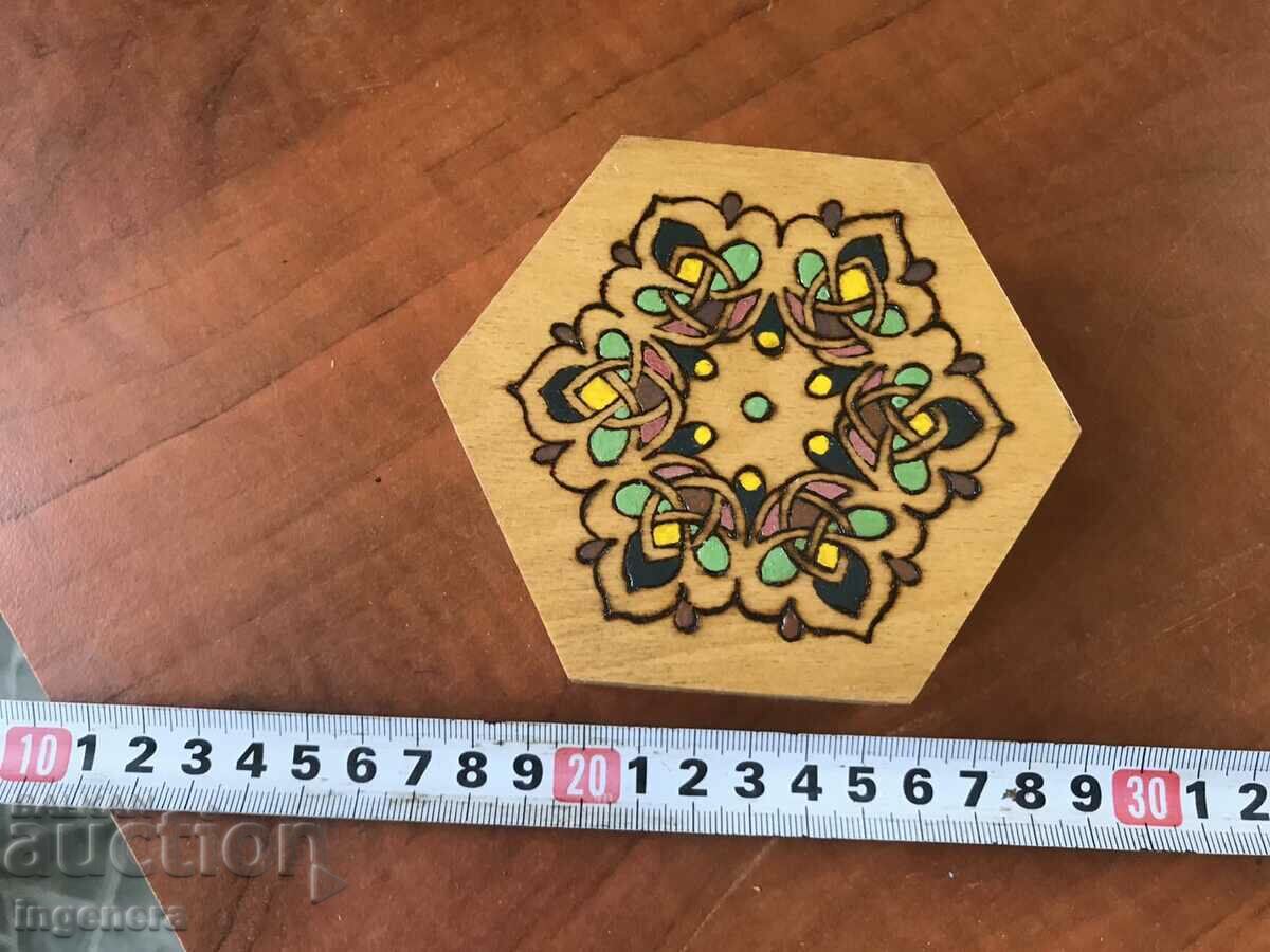 BOX WOOD PYROGRAPH DRAWING ANTIQUE FROM SOCA MOSTRA with price 35.00 BGN | € 17.90 BOX WOOD PYROGRAPH DRAWING ANTIQUE FROM SOCA MOSTRA with price 35.00 BGN | € 17.90