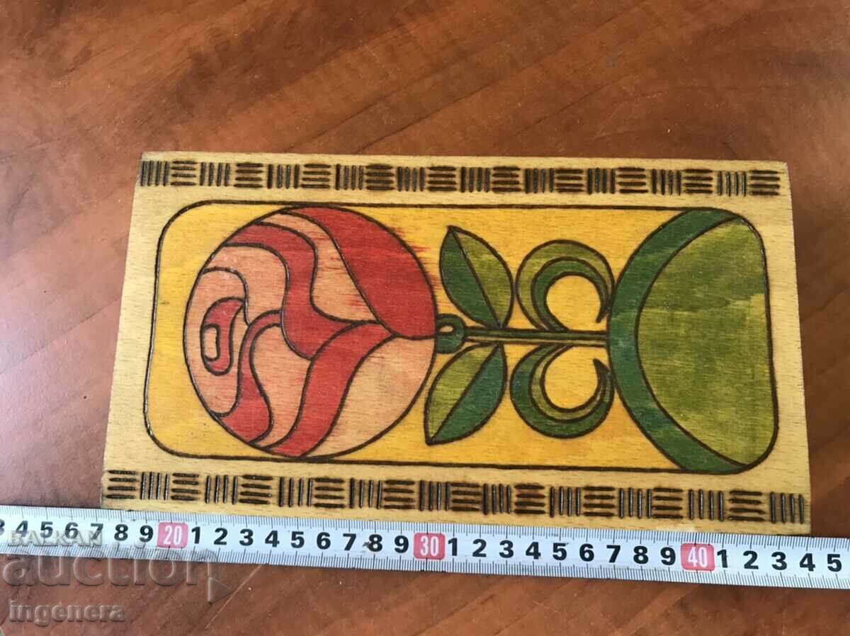 BOX WOOD PYROGRAPH DRAWING ANTIQUE FROM SOCA MOSTRA with price 29.00 BGN | € 14.83 BOX WOOD PYROGRAPH DRAWING ANTIQUE FROM SOCA MOSTRA with price 29.00 BGN | € 14.83