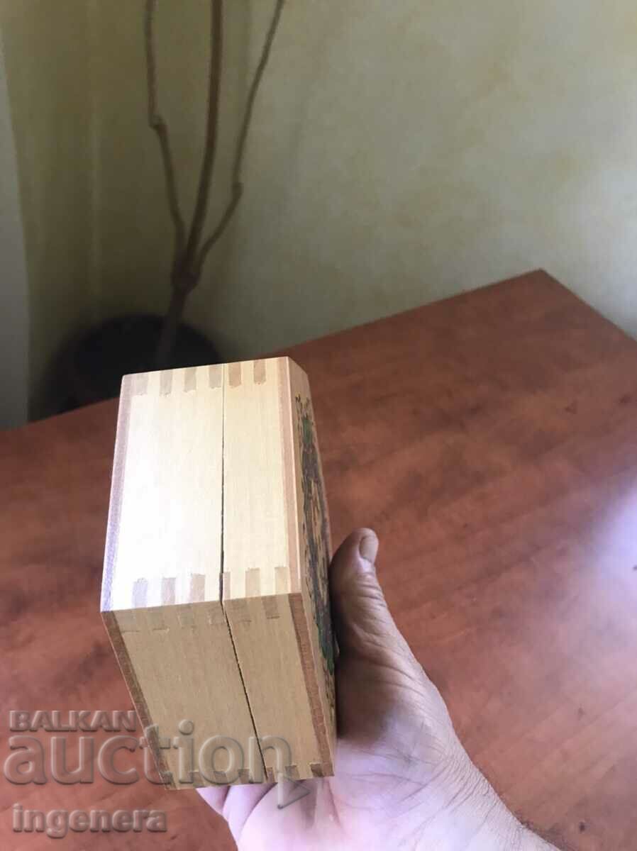 BOX WOOD PYROGRAPH DRAWING ANTIQUE FROM SOCA MOSTRA - 5 BOX WOOD PYROGRAPH DRAWING ANTIQUE FROM SOCA MOSTRA - 5