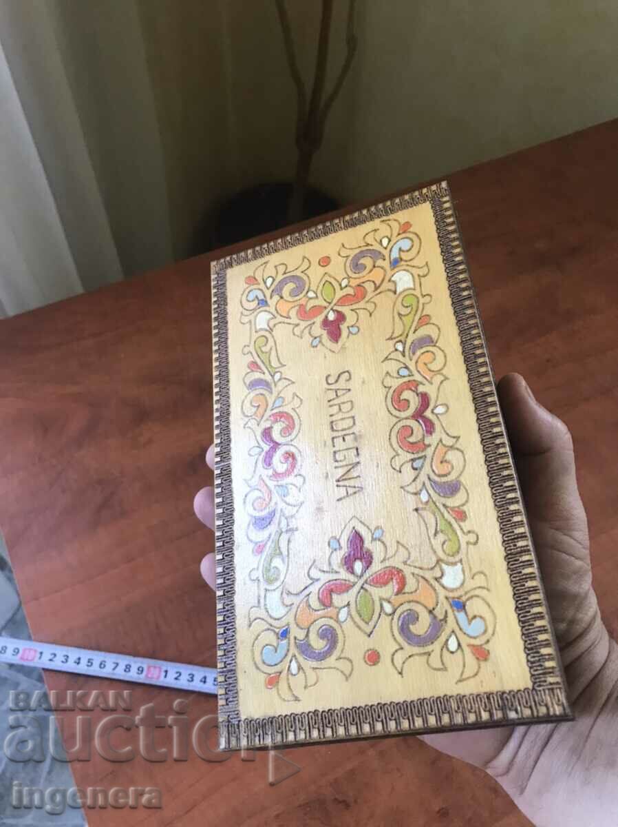 BOX WOOD PYROGRAPH DRAWING ANTIQUE FROM SOCA MOSTRA - 5 BOX WOOD PYROGRAPH DRAWING ANTIQUE FROM SOCA MOSTRA - 5