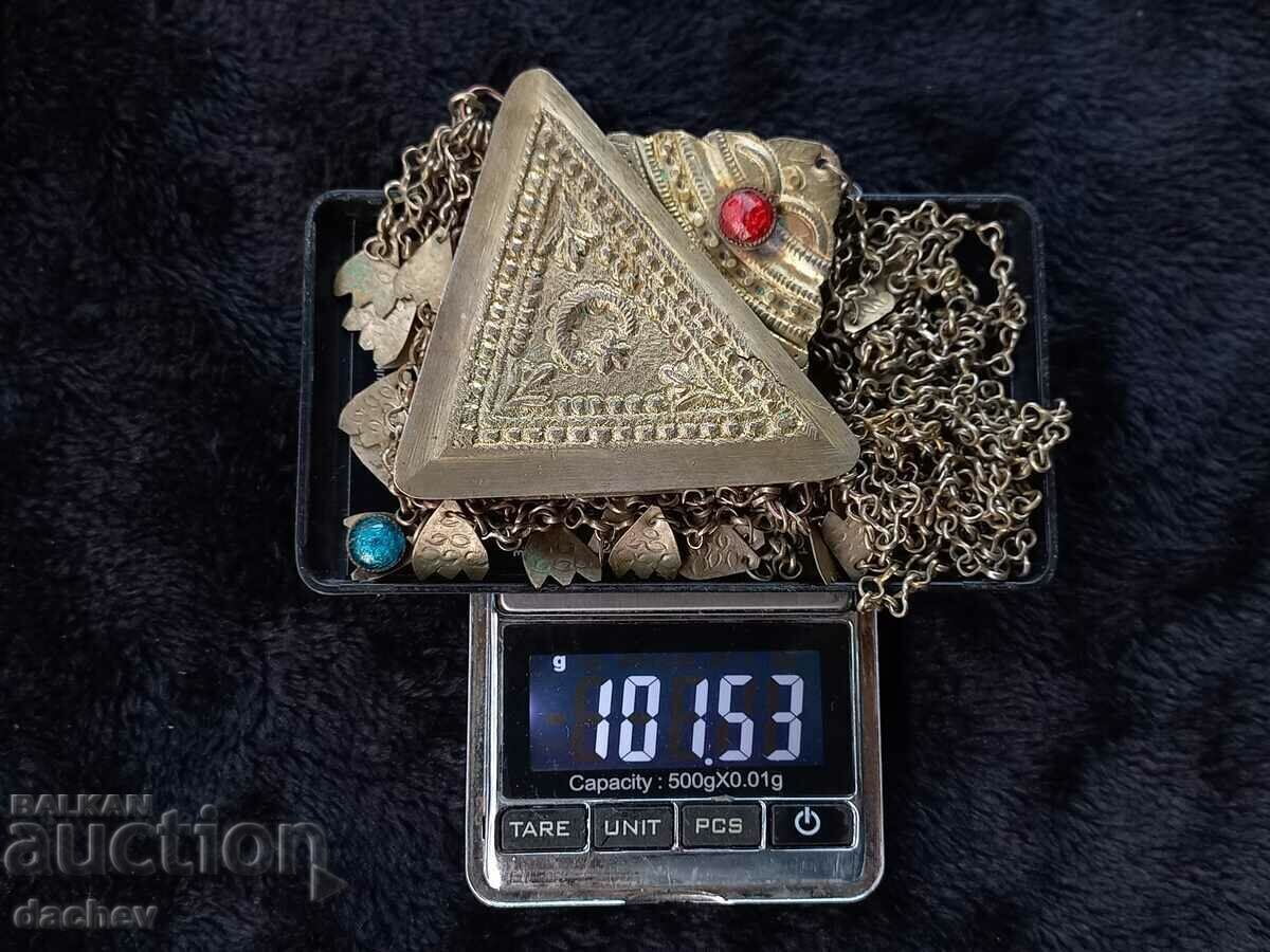 Bijuterii de costume din argint vechi Rhodope Revival 19C - 7