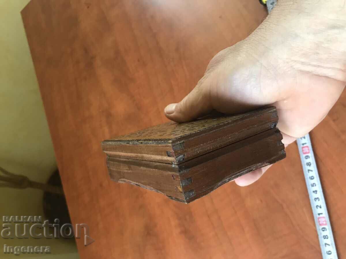 BOX WOOD PYROGRAPH DRAWING ANTIQUE FROM SOCA MOSTRA - 5