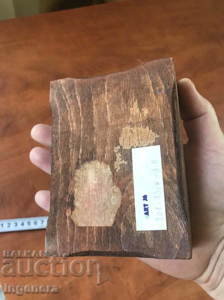 BOX WOOD PYROGRAPH DRAWING ANTIQUE FROM SOCA MOSTRA - 6