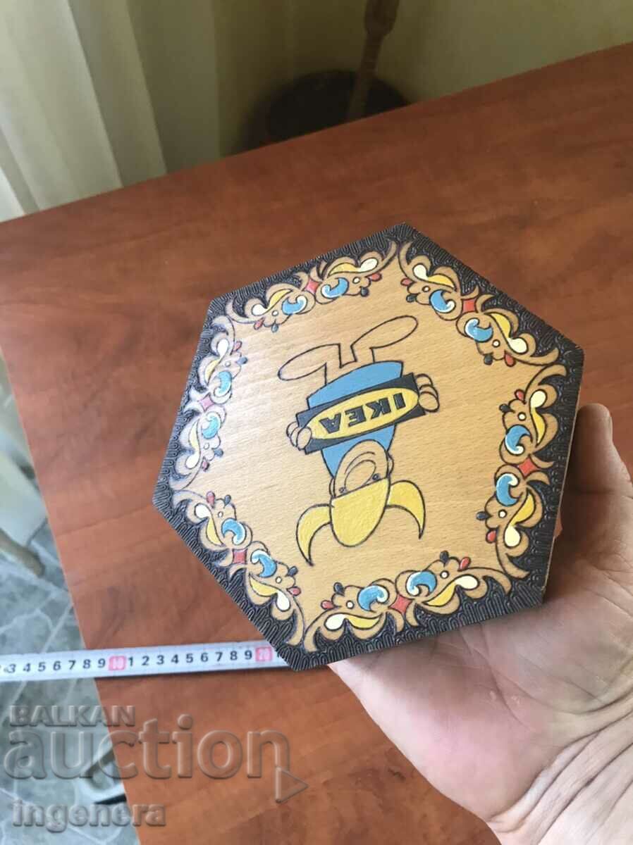 BOX WOOD PYROGRAPH DRAWING ANTIQUE FROM SOCA MOSTRA - 5 BOX WOOD PYROGRAPH DRAWING ANTIQUE FROM SOCA MOSTRA - 5