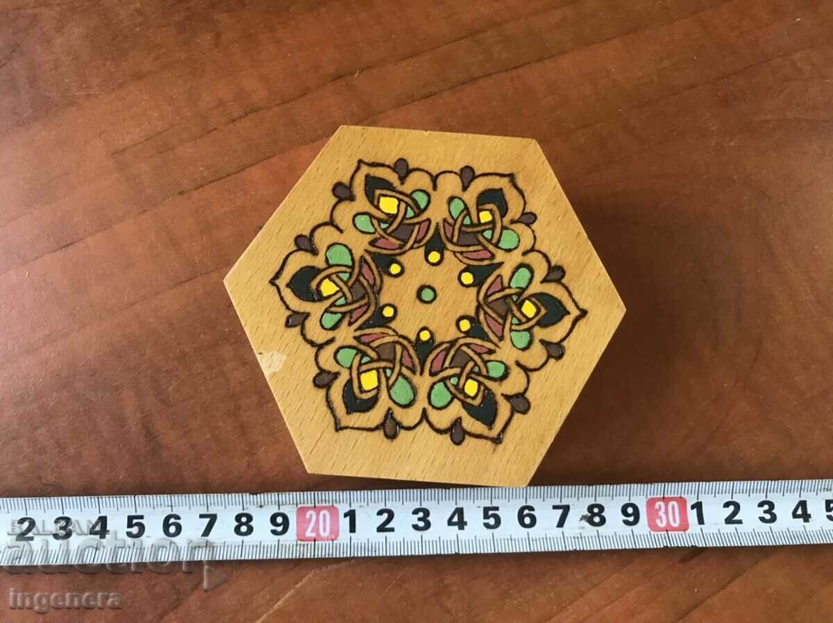 BOX WOOD PYROGRAPH DRAWING ANTIQUE FROM SOCA MOSTRA with price 32.00 BGN | € 16.36 BOX WOOD PYROGRAPH DRAWING ANTIQUE FROM SOCA MOSTRA with price 32.00 BGN | € 16.36
