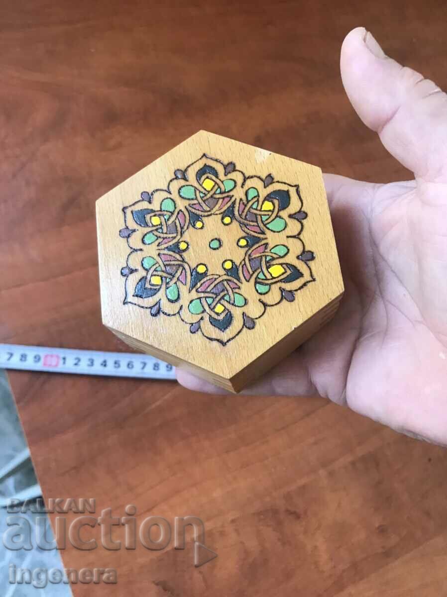 BOX WOOD PYROGRAPH DRAWING ANTIQUE FROM SOCA MOSTRA - 5 BOX WOOD PYROGRAPH DRAWING ANTIQUE FROM SOCA MOSTRA - 5