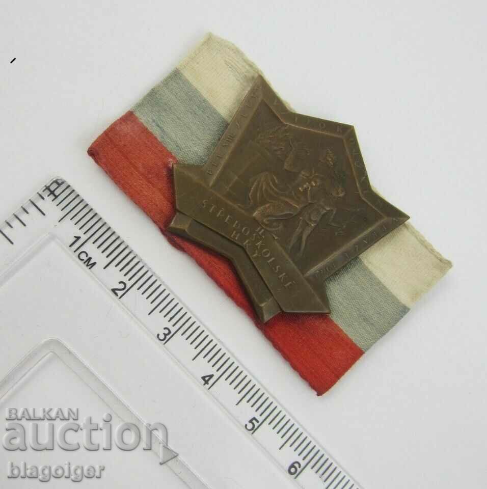 Auction OLD BADGE-FALCON GAMES-YOUTH GAMES-1926-CZECH REPUBLIC Auction OLD BADGE-FALCON GAMES-YOUTH GAMES-1926-CZECH REPUBLIC