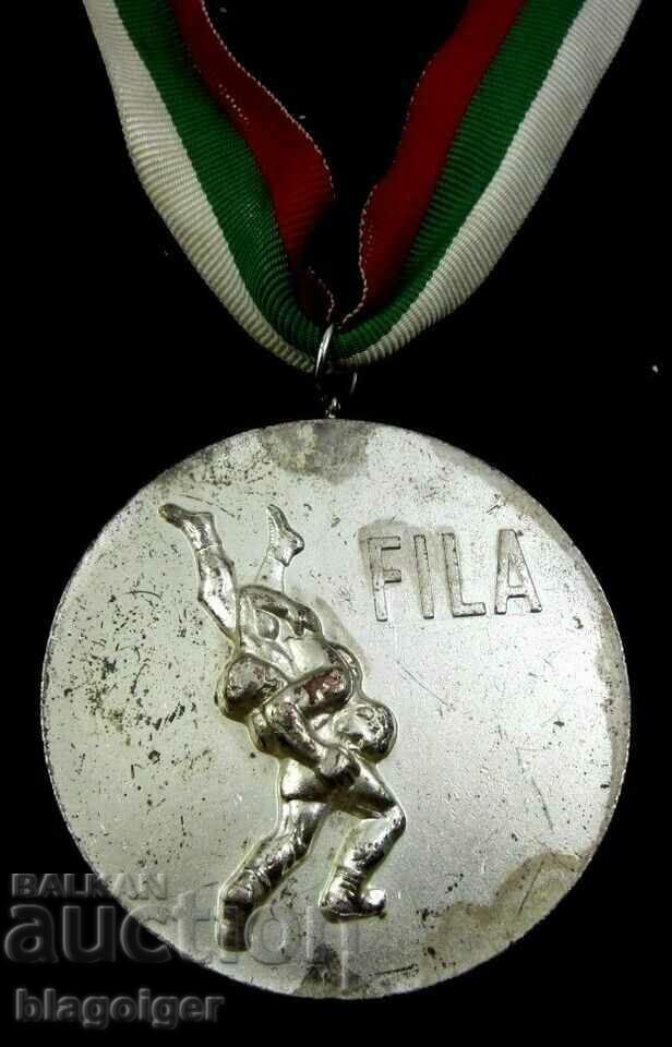 Delivery of Dan Kolov Freestyle Wrestling Tournament - 1971. Prize medal Delivery of Dan Kolov Freestyle Wrestling Tournament - 1971. Prize medal