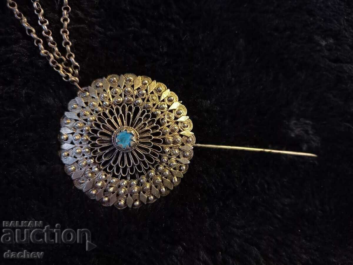 Licitație PIN PĂR PLACAT CU MERCUR RENACERE - STARE SUPERIOR!