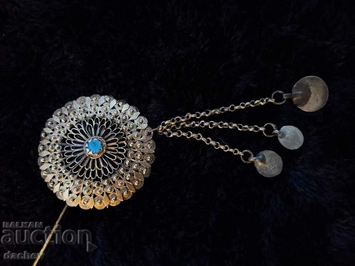 RENAISSANCE MERCURY PLATED HAIR PIN - TOP CONDITION! - 5 RENAISSANCE MERCURY PLATED HAIR PIN - TOP CONDITION! - 5