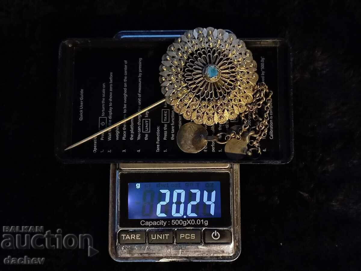 RENAISSANCE MERCURY PLATED HAIR PIN - TOP CONDITION! - 7 RENAISSANCE MERCURY PLATED HAIR PIN - TOP CONDITION! - 7