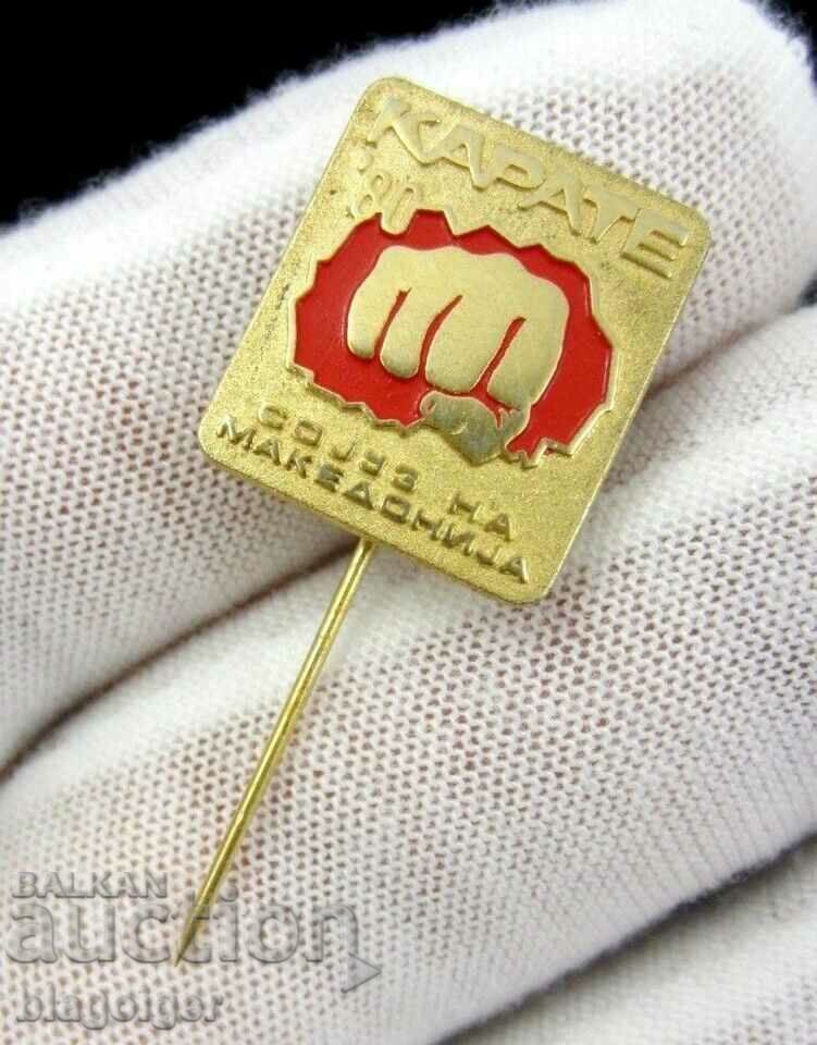 KARATE FEDERATION OF MACEDONIA - RARE SIGN with price 9.99 BGN | € 5.11 KARATE FEDERATION OF MACEDONIA - RARE SIGN with price 9.99 BGN | € 5.11