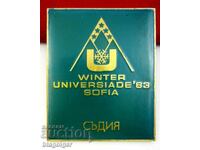 SOFIA WINTER UNIVERSIA 1973-OFFICIAL BADGE-REFEREE