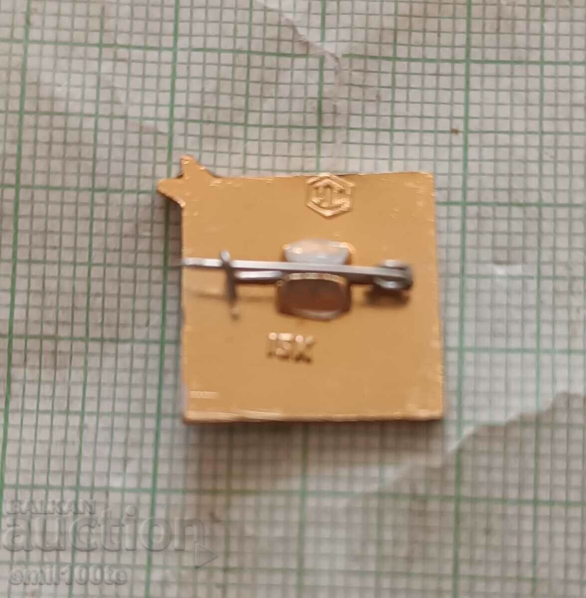 Badge - Salute Soyuz 10 cosmos USSR - 5 Badge - Salute Soyuz 10 cosmos USSR - 5