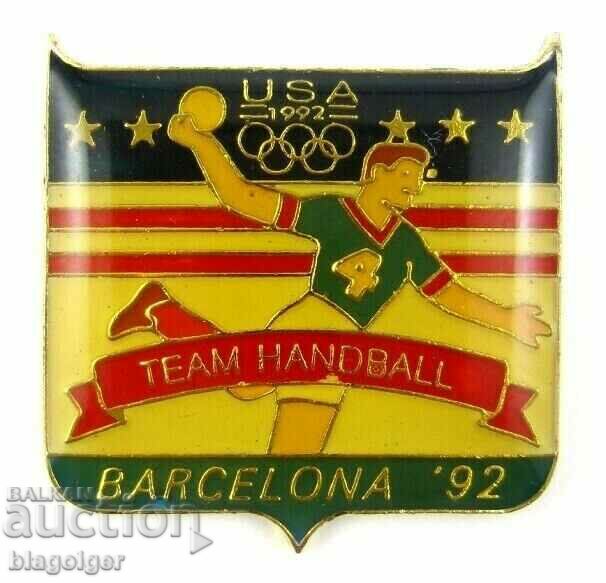 BARCELONA 1992 OLYMPICS-USA OLYMPIC TEAM-HANDBALL with price 14.99 BGN | € 7.66