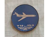 Badge - Airplane TU 154 Aeroflot USSR