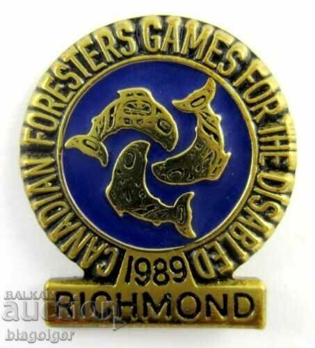 1989 Richmond Canada -Disabled Forest Games-Rare