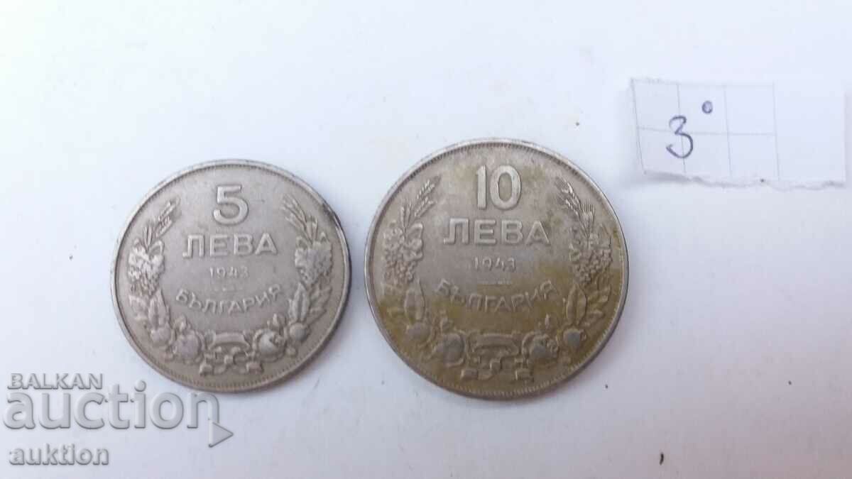 5 AND 10 LEVA 1943 YEAR