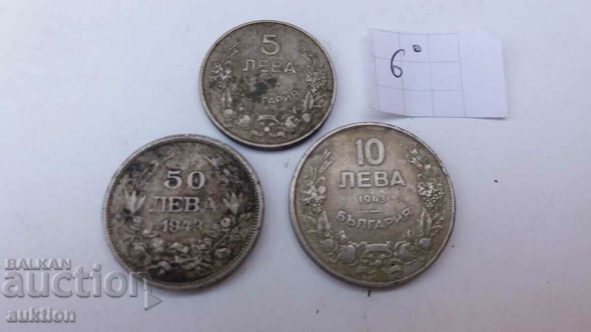 LOT OF 5, 10 AND 50 BGN 1943