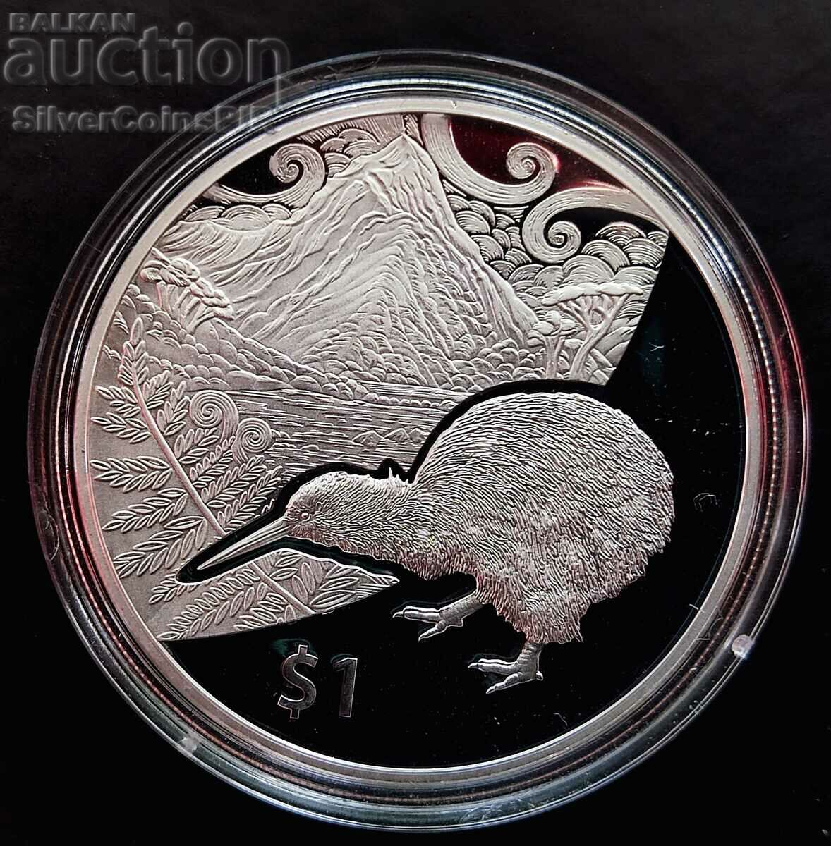 Argint 1oz Kiwi 2014 Proof Noua Zeelandă