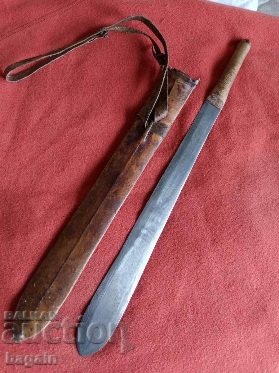 Уникален масайски меч, семе, кама, кинжал.
