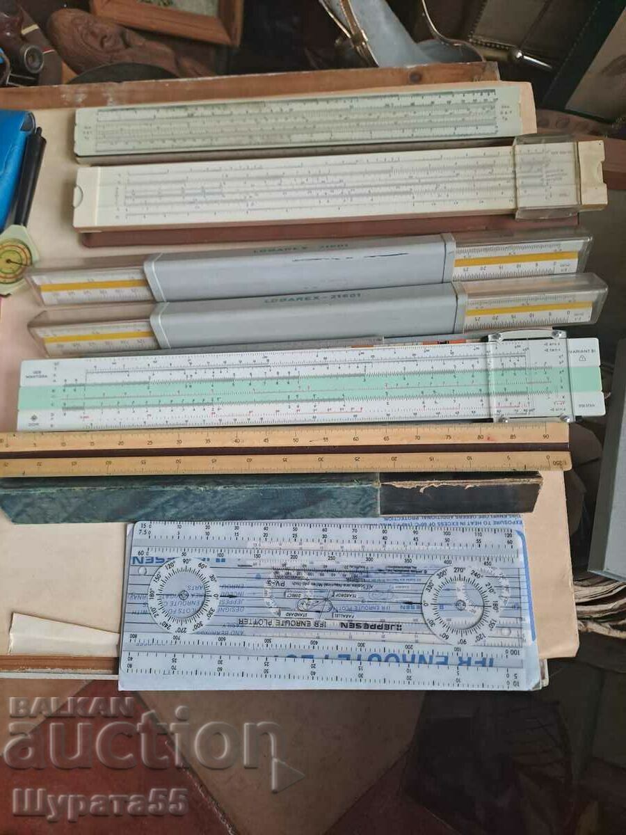 Rulers and other things 11 pcs. with price 220.00 BGN | € 112.48