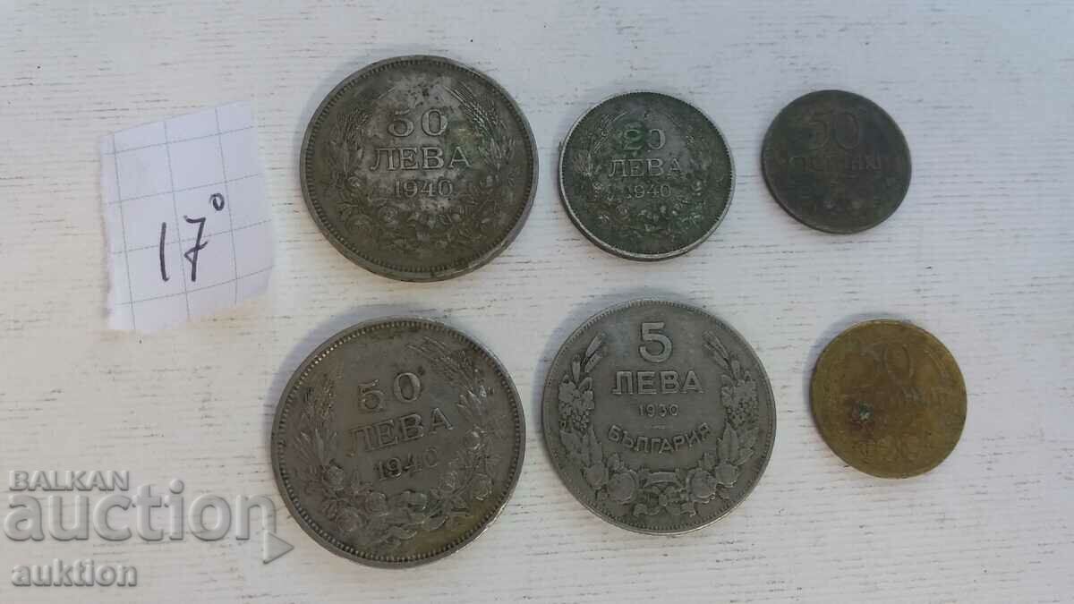 LOT OF 6 DIFFERENT BORIS 3 COINS 1937-1943